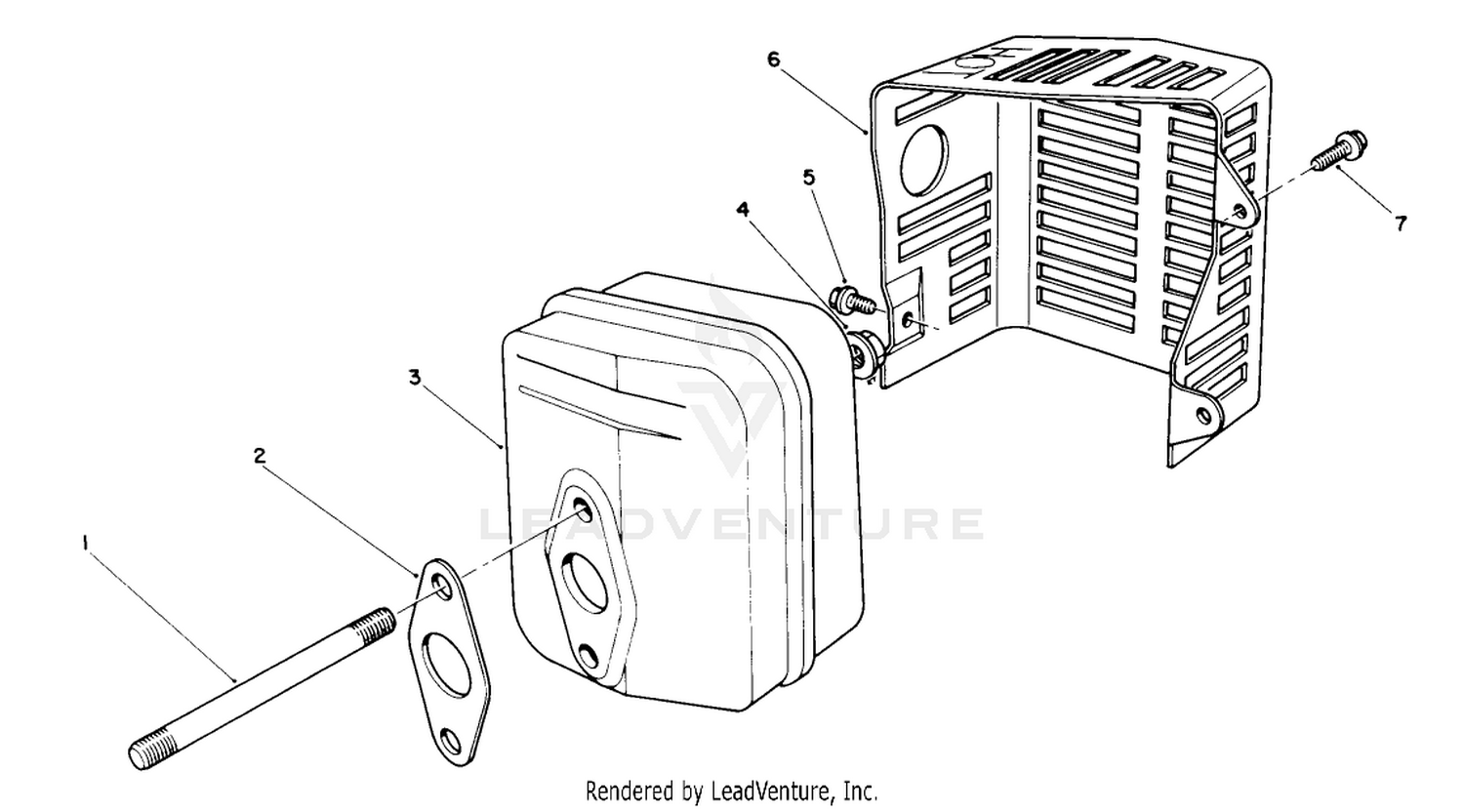 Muffler Assembly (model No. Vml0-2)