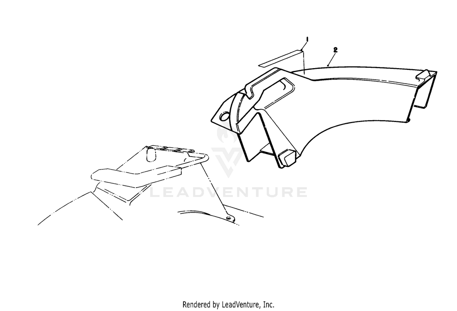 Side Discharge Chute Model No. 59168 (optional)
