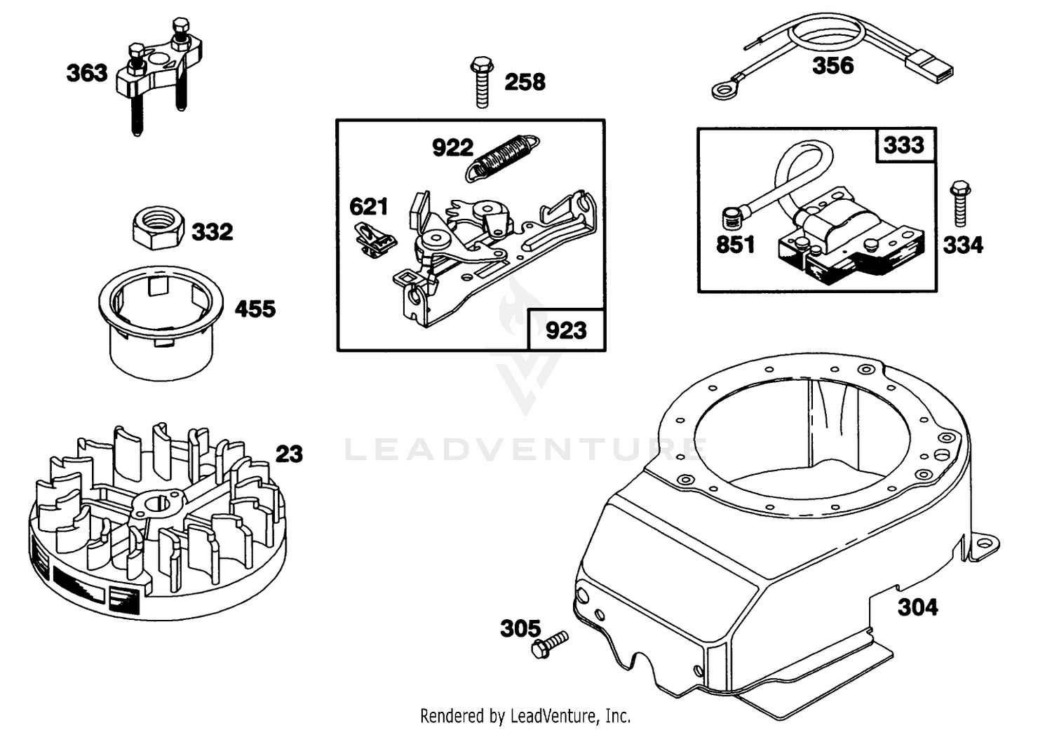Engine Briggs  Stratton Model 122702-3171-01 6