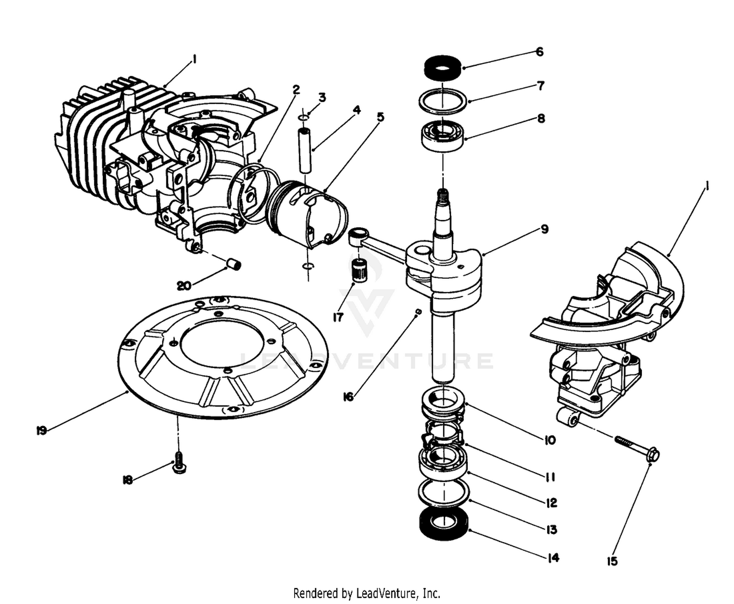 Crankshaft Assembly (model No. 47pl0-3)