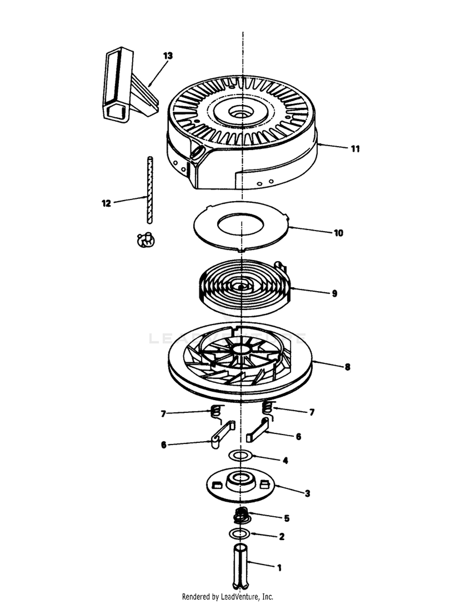 Rewind Starter N0. 590621