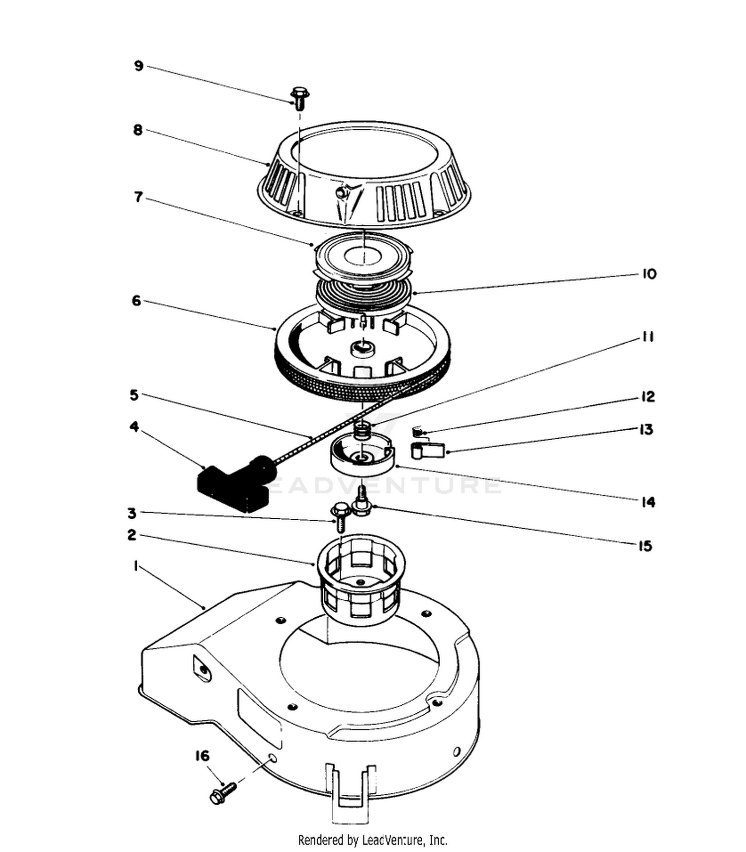 Recoil Assembly (model No. 47pg6  47ph7)