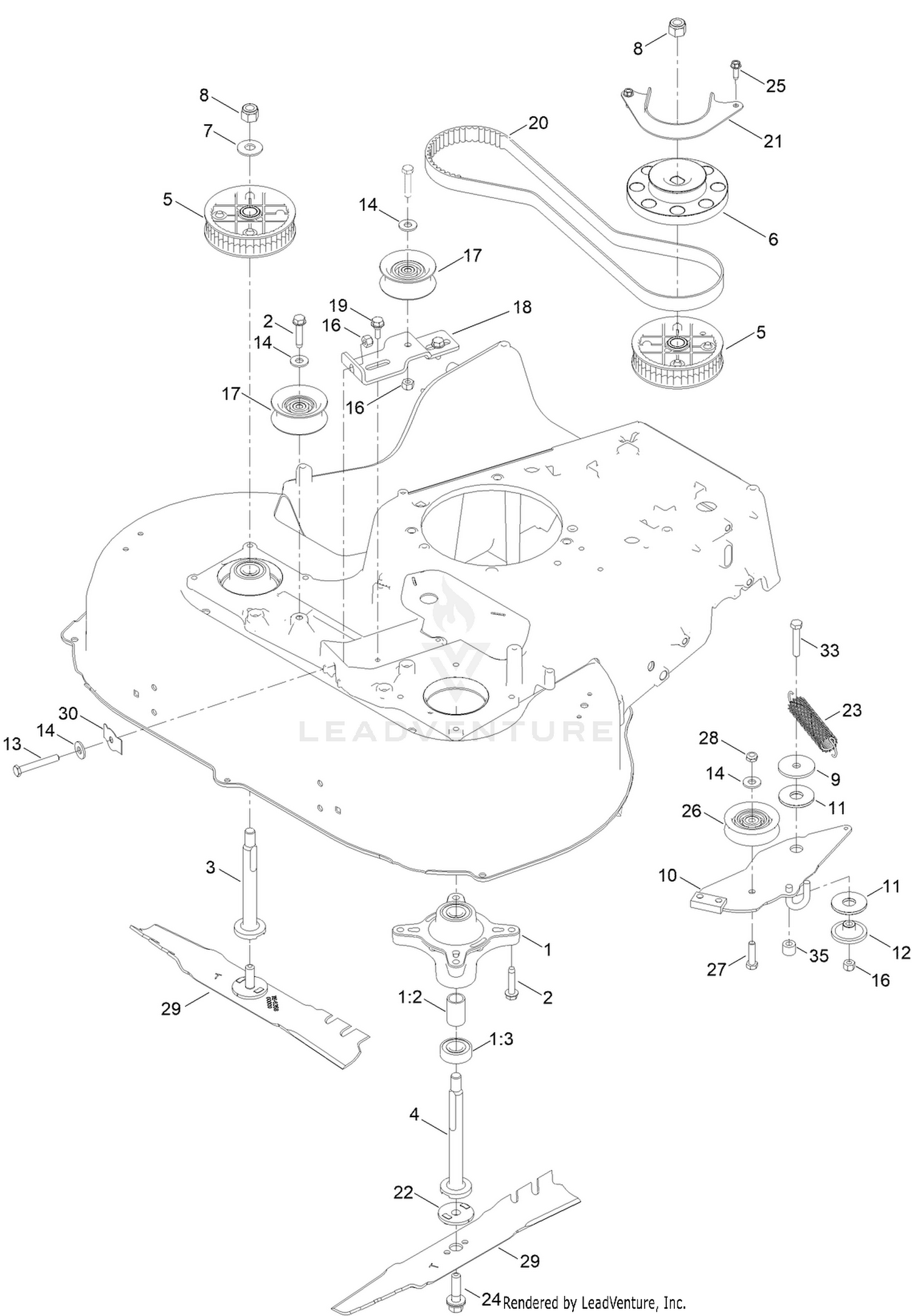 Spindle and Belt Assembly