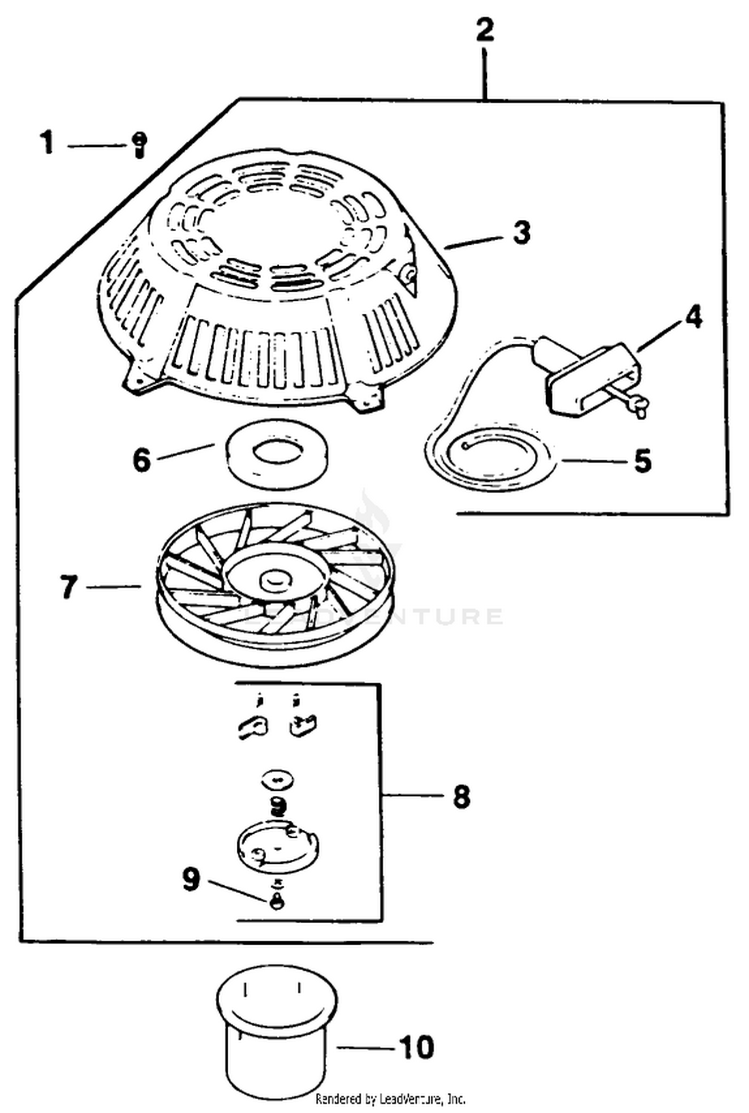 Starting System-Kohler Engine Model No. Cv14 T-1412