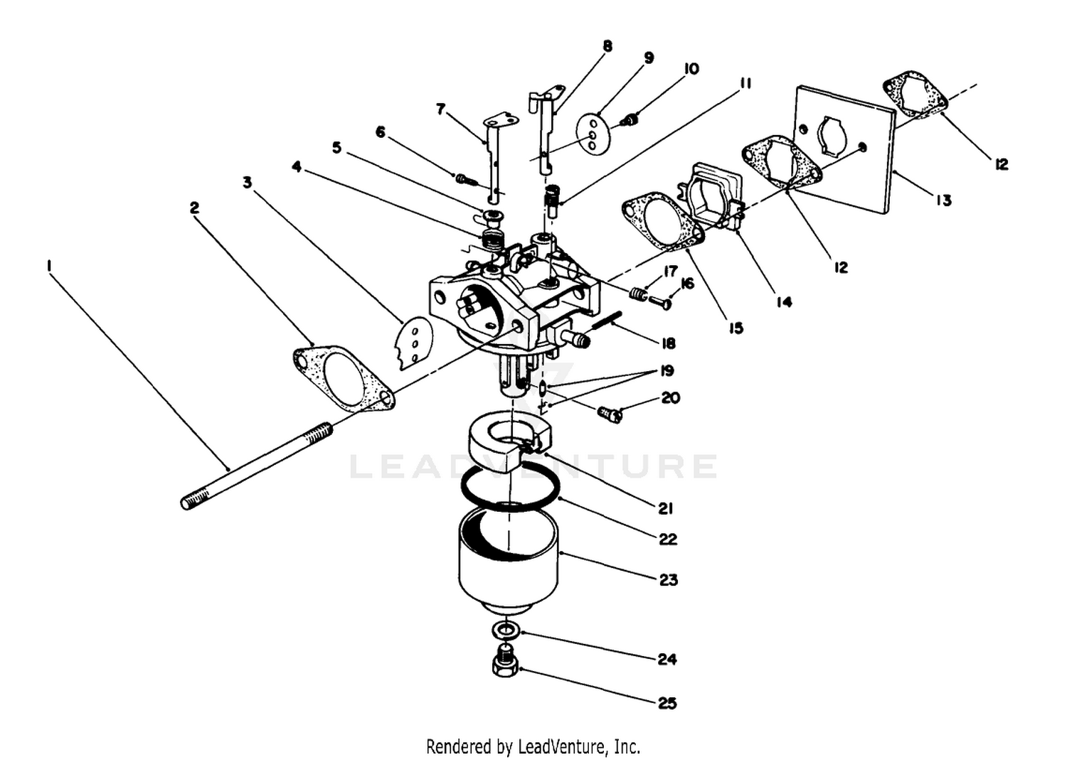 Carburetor Assembly (model No. 47pj8)