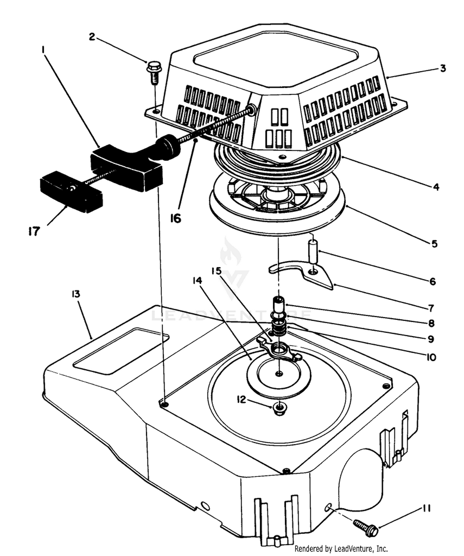 Recoil Assembly (engine No. Vmj8)