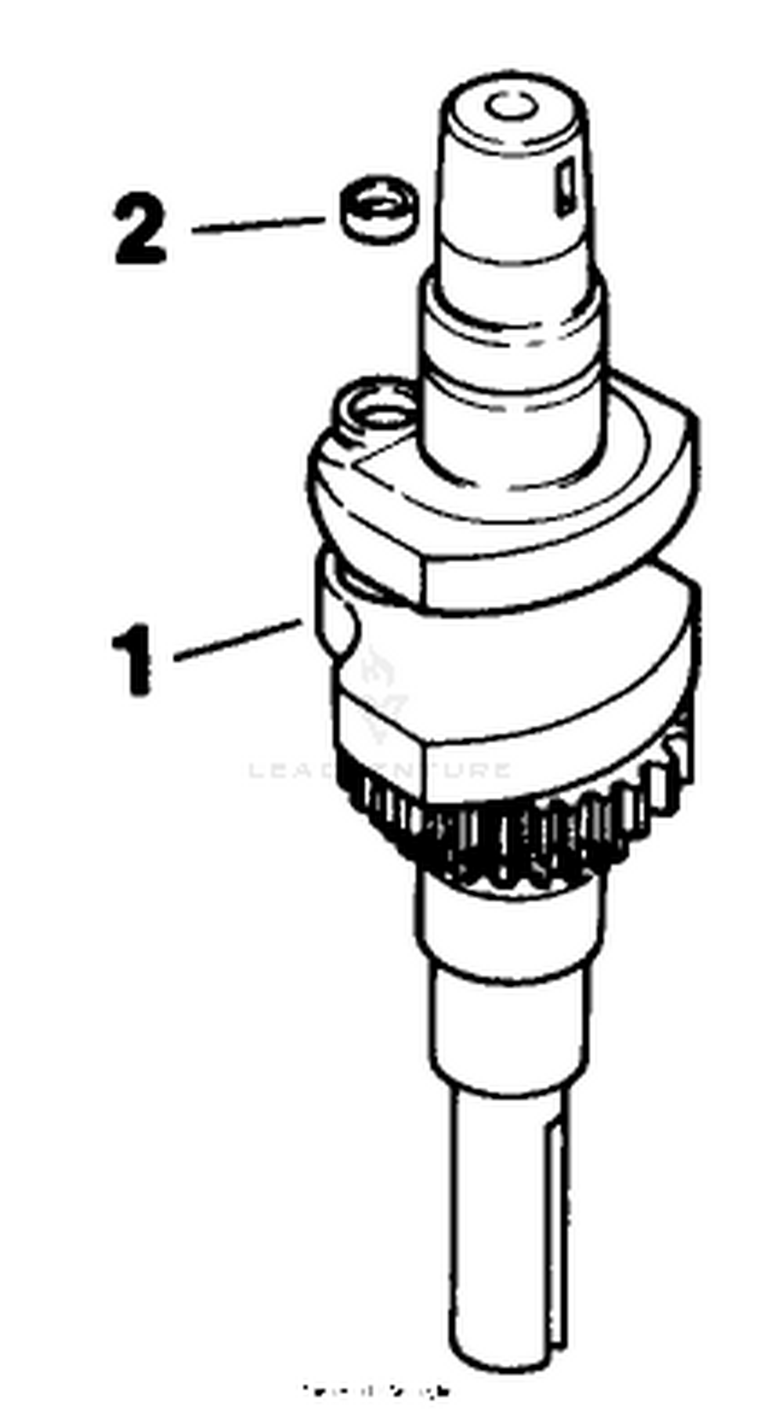 Crankshaft - Engine Kohler Model No. Cv14t-1412