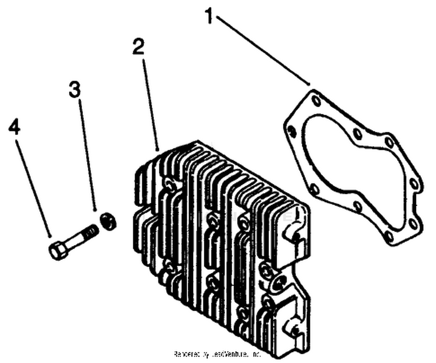 Cylinder Head-Kohler Engine Model No. Mv18s-Type 58543
