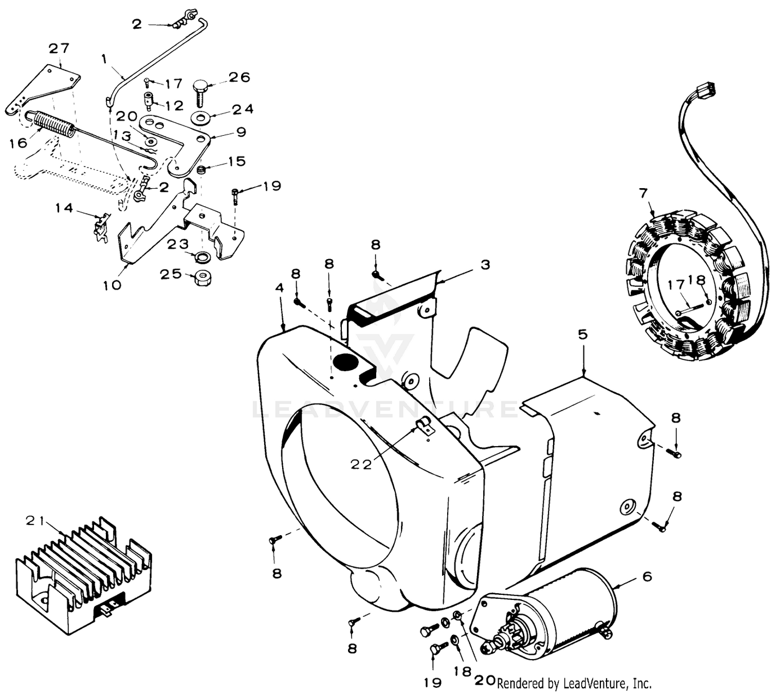 Toro 61-16OS02, D-160 Automatic Tractor, 1976 Onan 16 Hp Engine