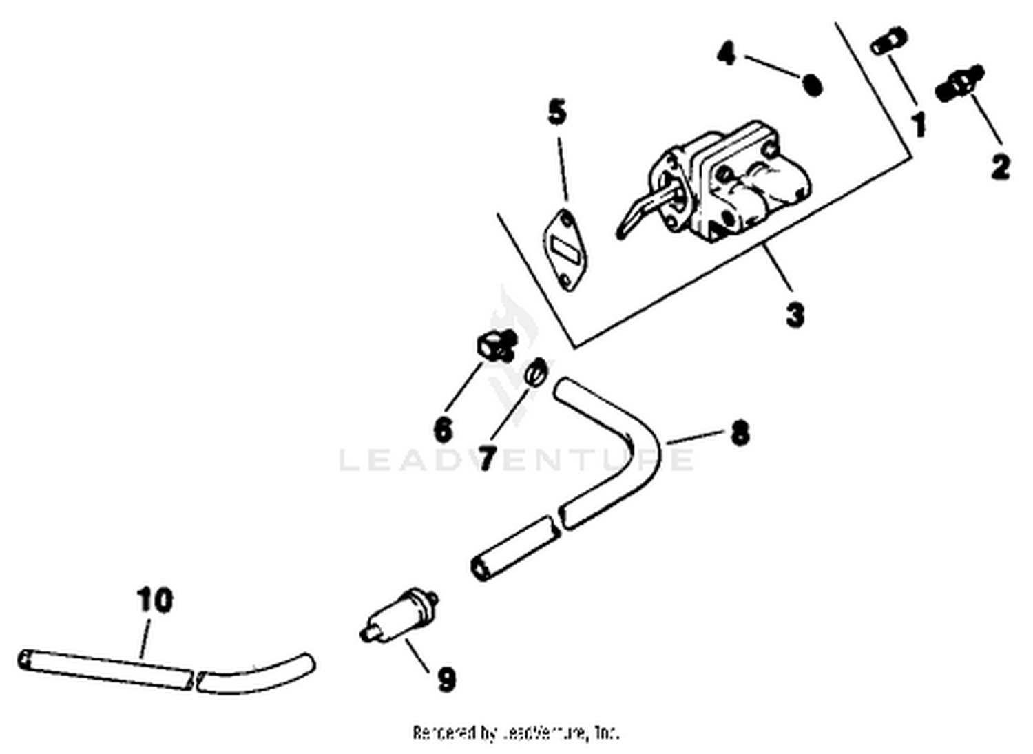 Fuel Pump-Engine Kohler Model No. Mv16s-Type 56511