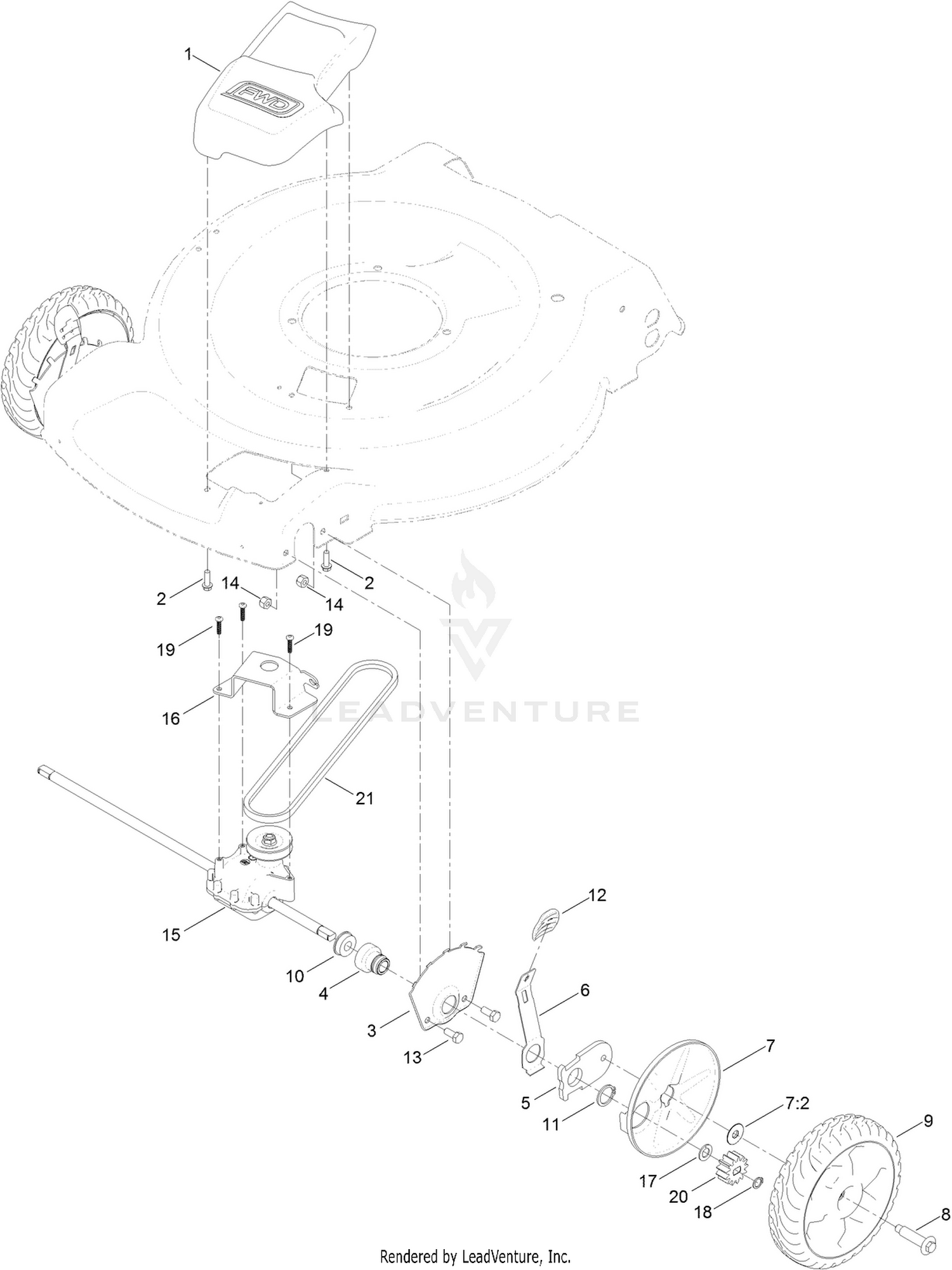 Transmission and Front Wheel Drive Assembly