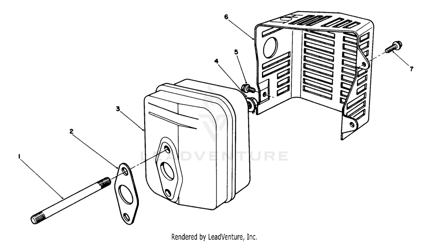Muffler Assembly (model No. Vmh7)