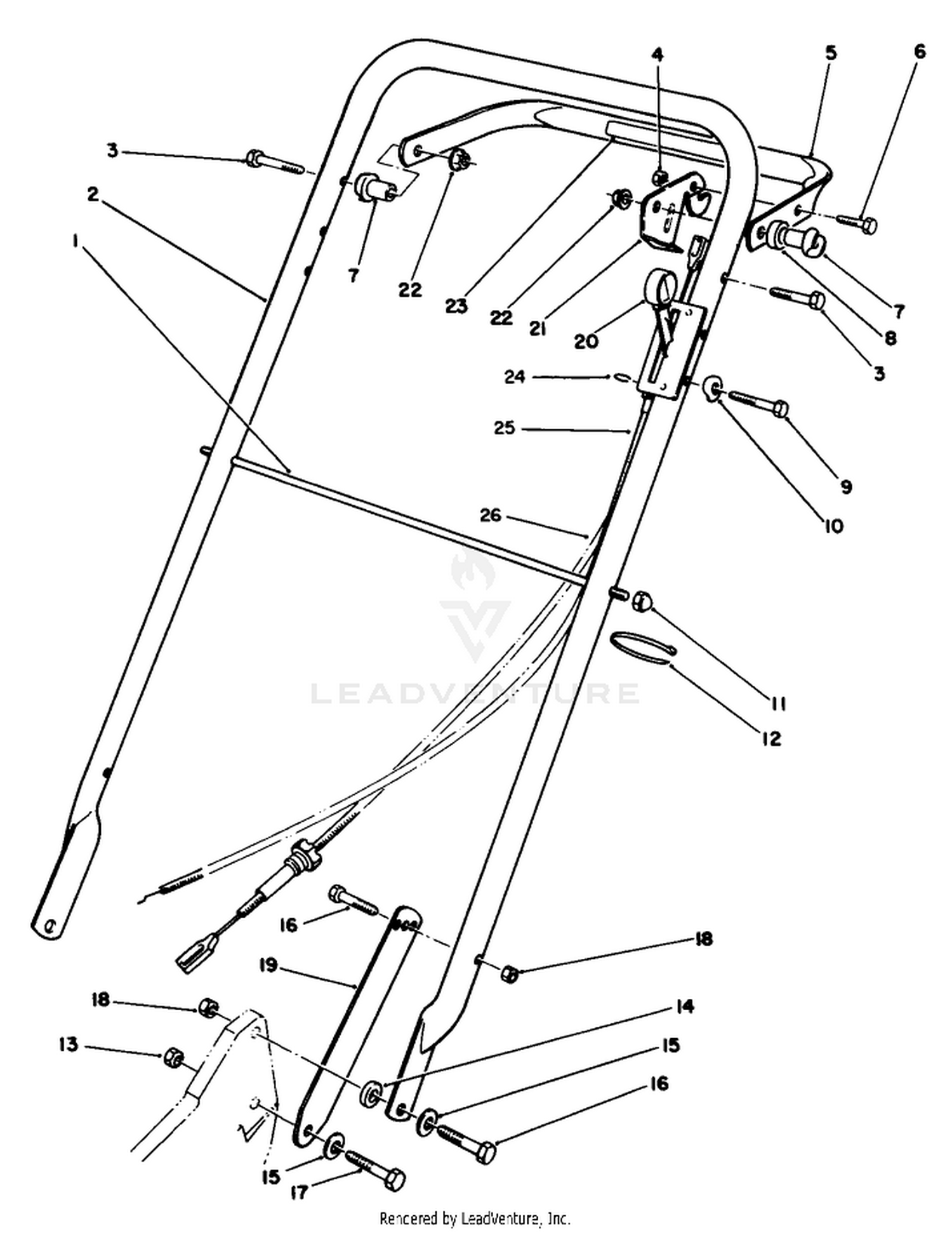 Handle Assembly (model 22035)
