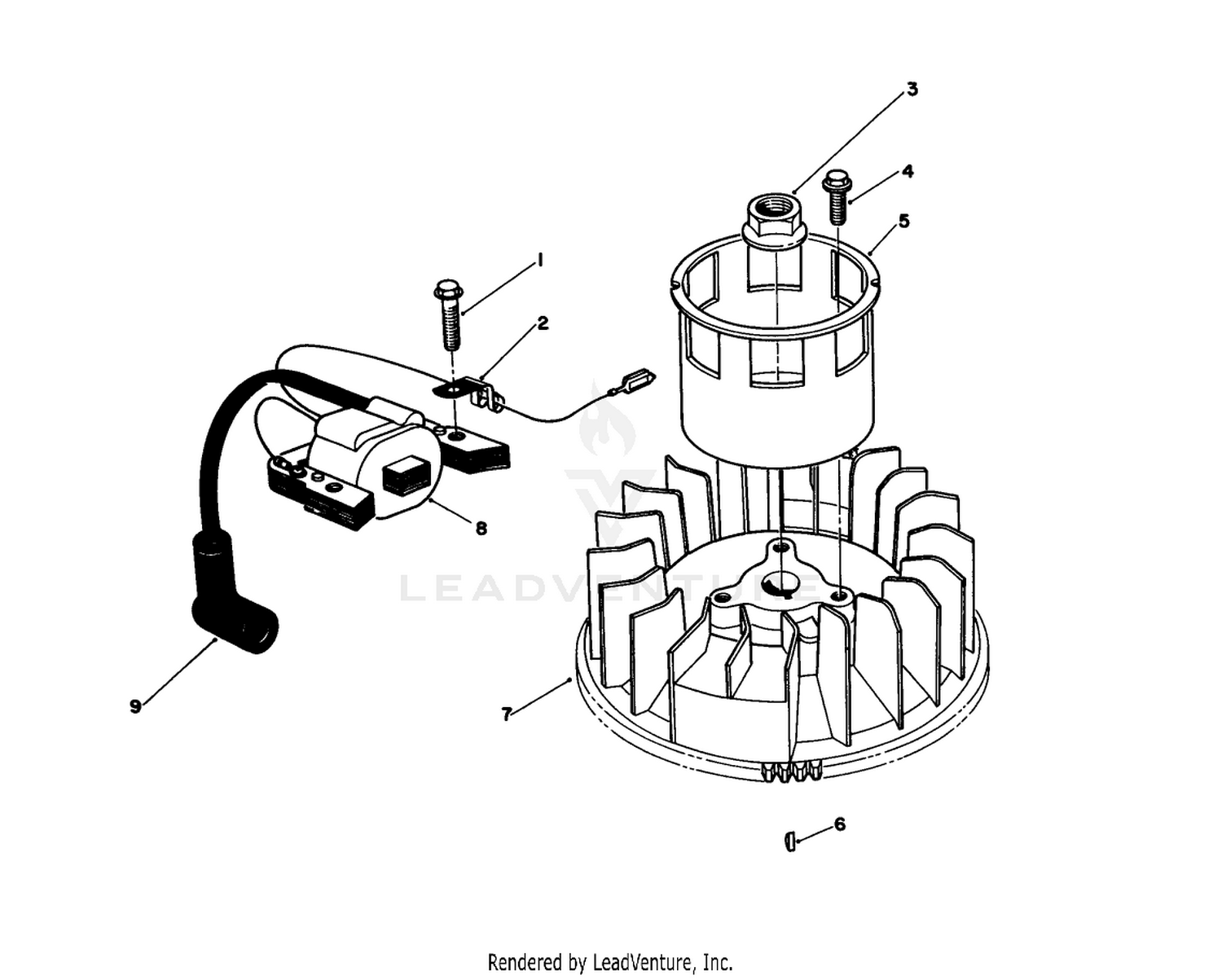Magneto  Flywheel Assembly (model Vml0-2)