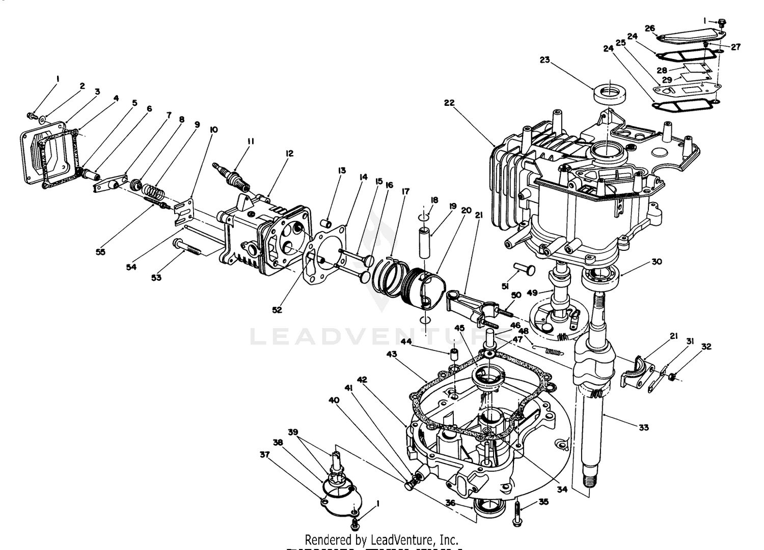 Engine Assembly (continued) (model No. Vmh7)