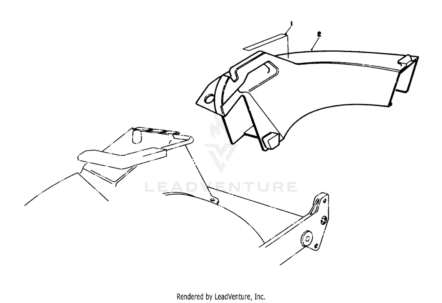 Side Discharge Chute Model No. 59168 (optional)