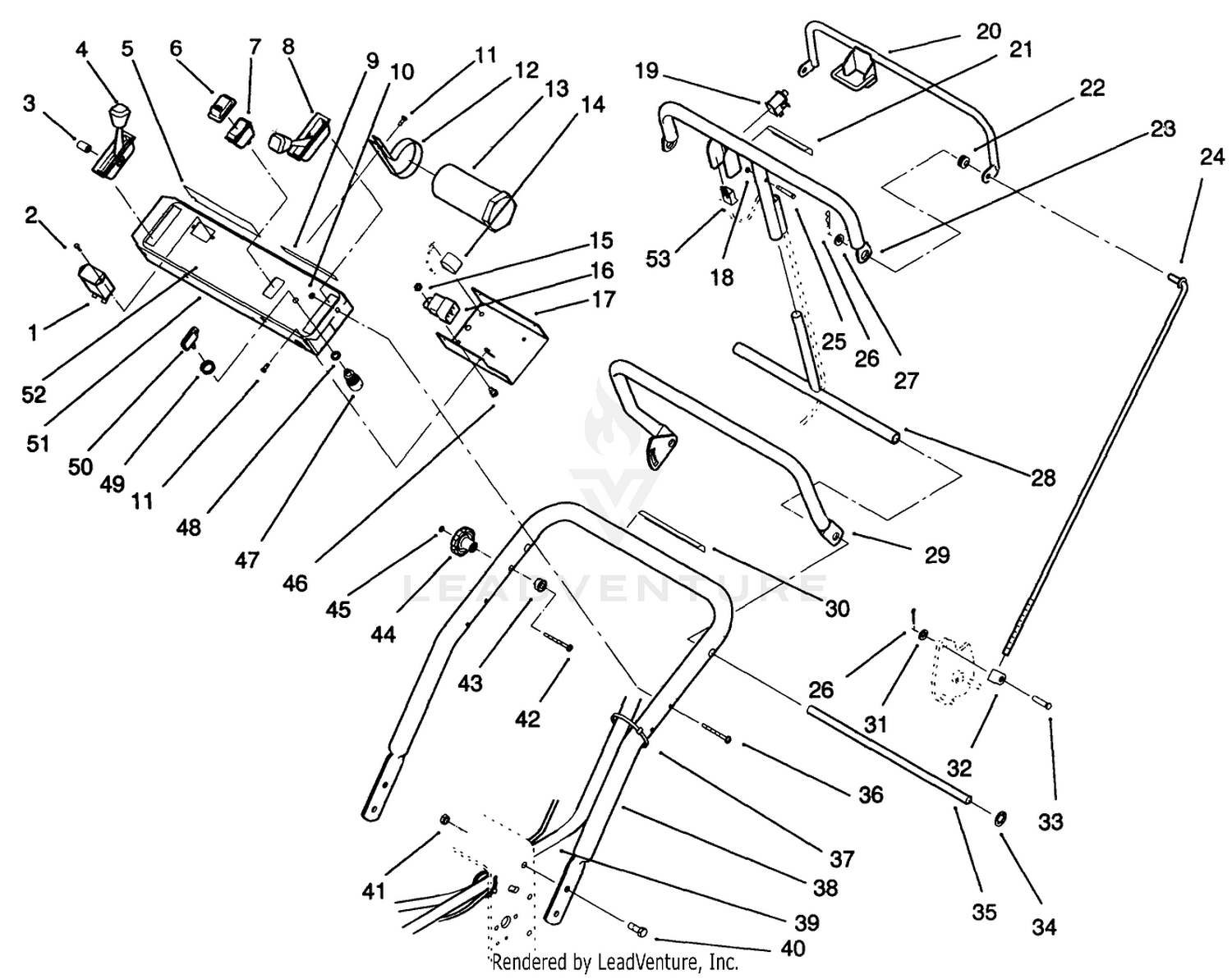 Handle/control Panel Assembly