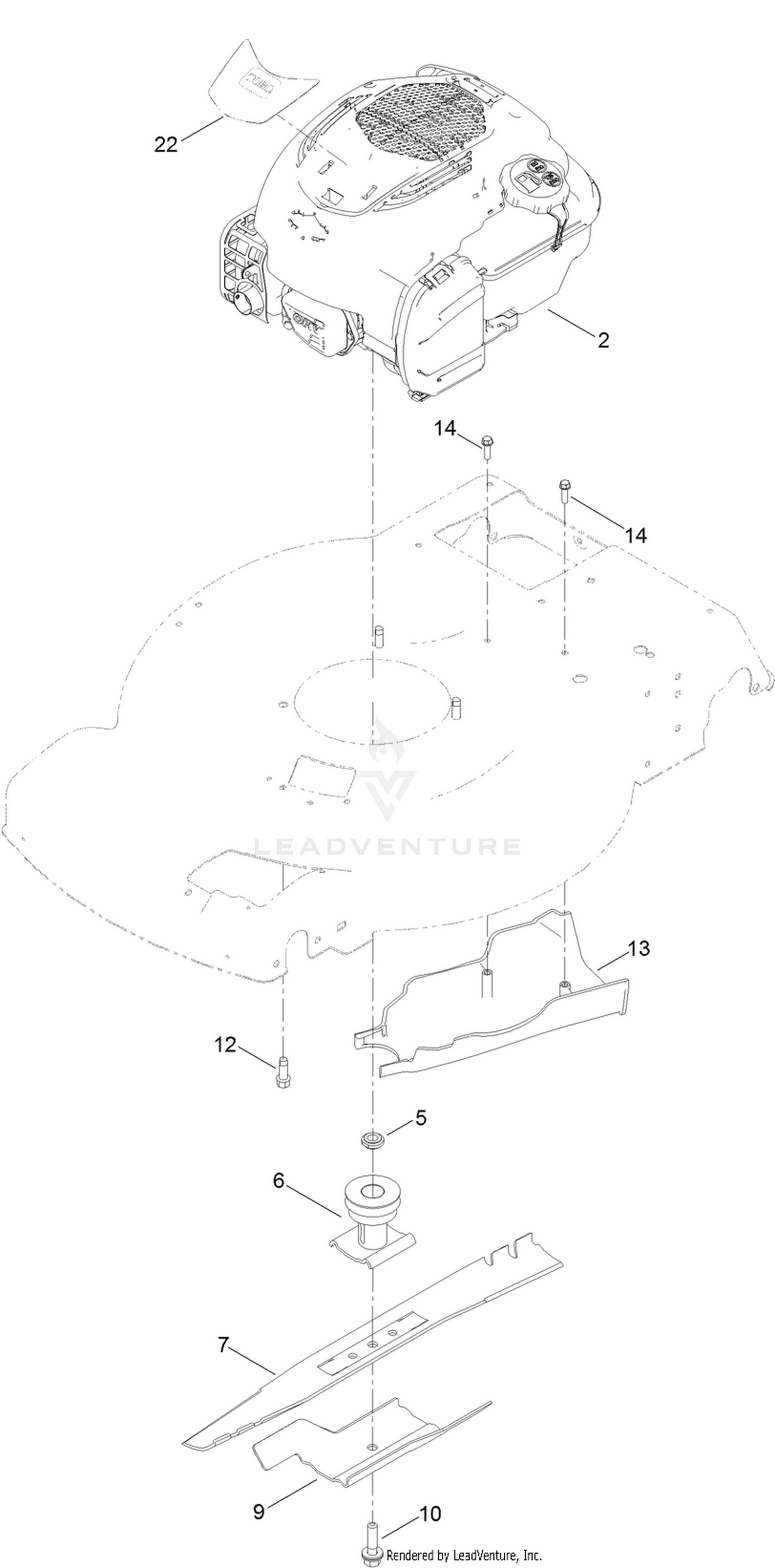 Engine and Blade Assembly