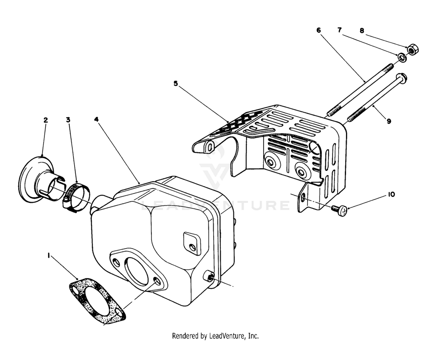 Muffler Assembly (model No. 47pl0-3)