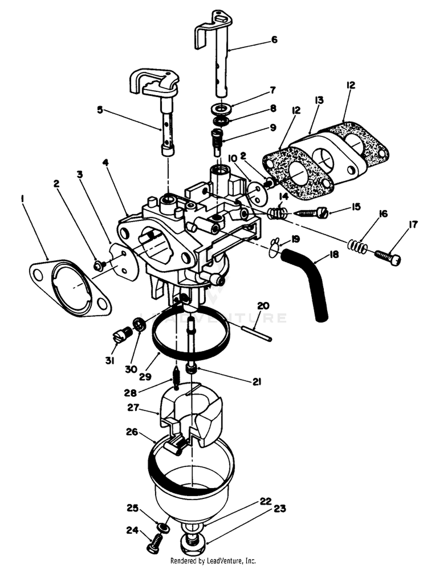 Carburetor Assembly (model No. Vmf5)