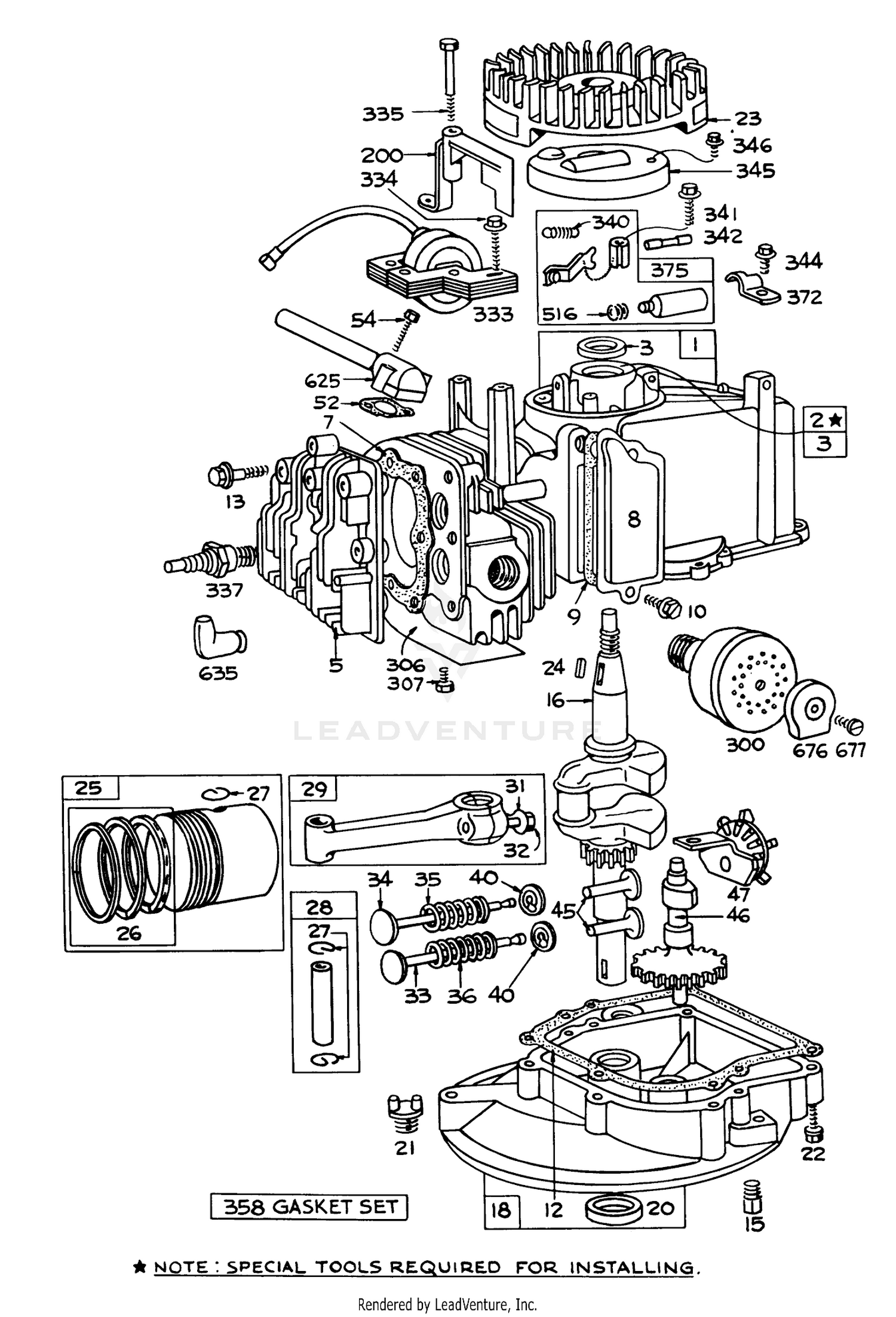 Toro 62835, Shredder, 1972 (SN 2000001-2999999) Engine, Briggs 