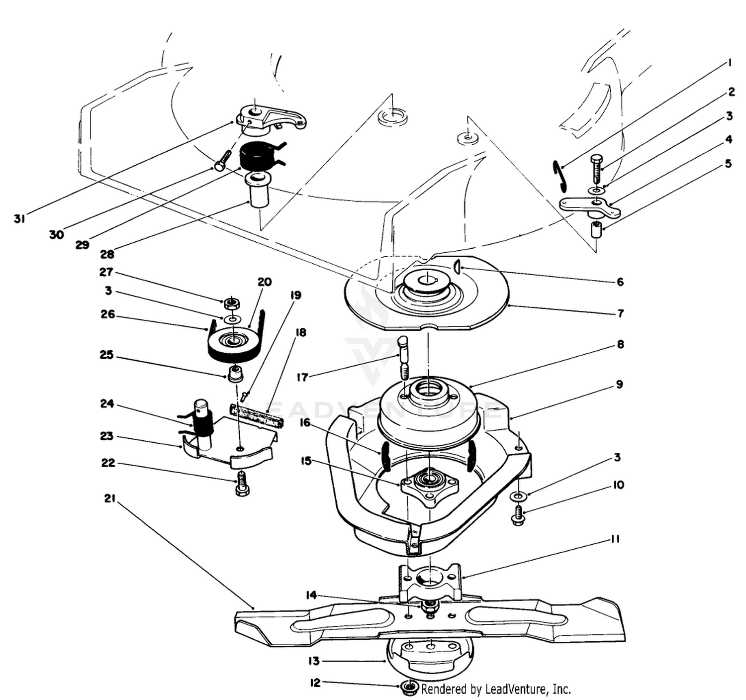 Blade Brake Clutch Assembly (used On Units With Serial No. 6000101-6002200)