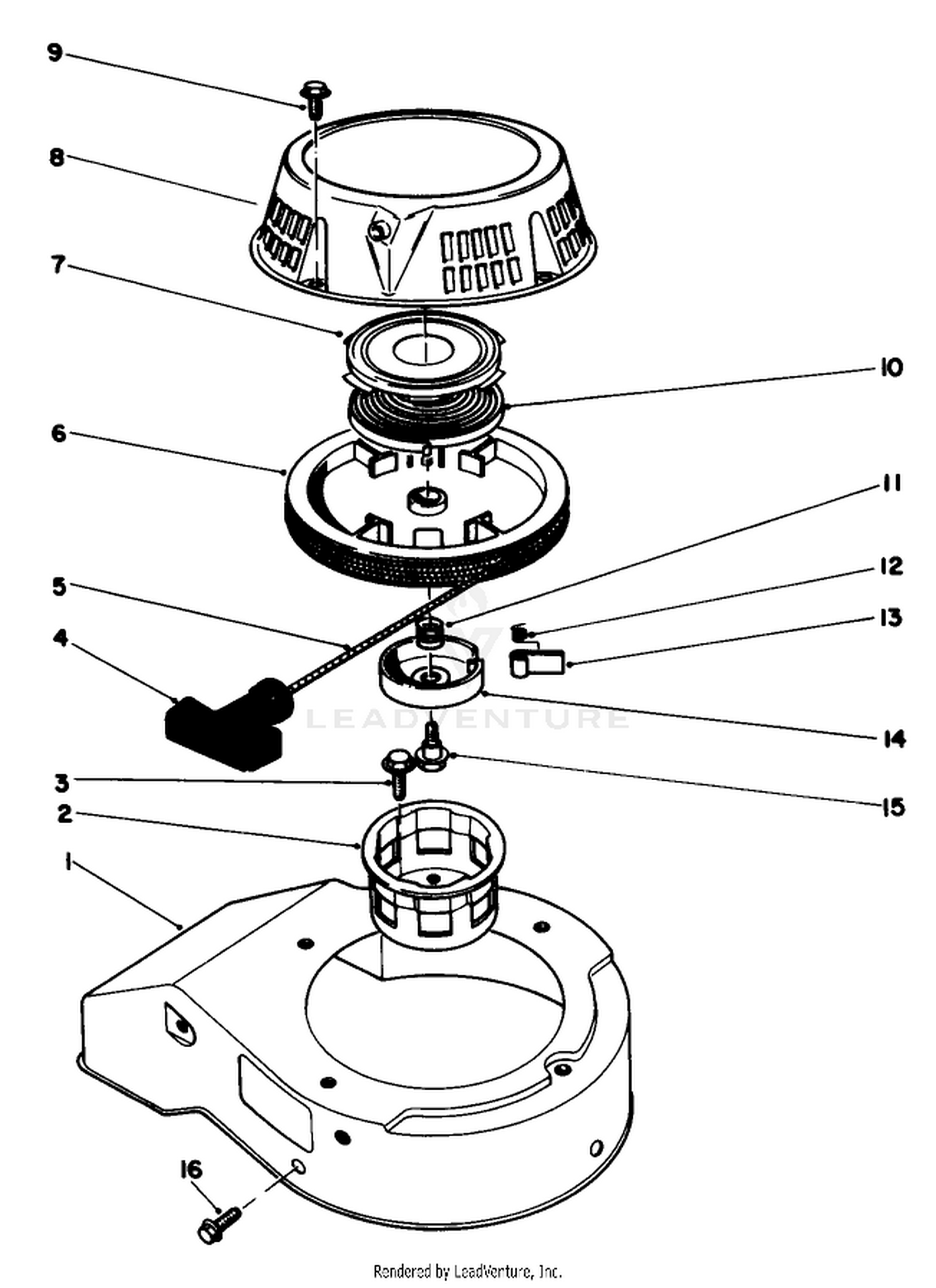 Recoil Assembly (model No. 47pg6)
