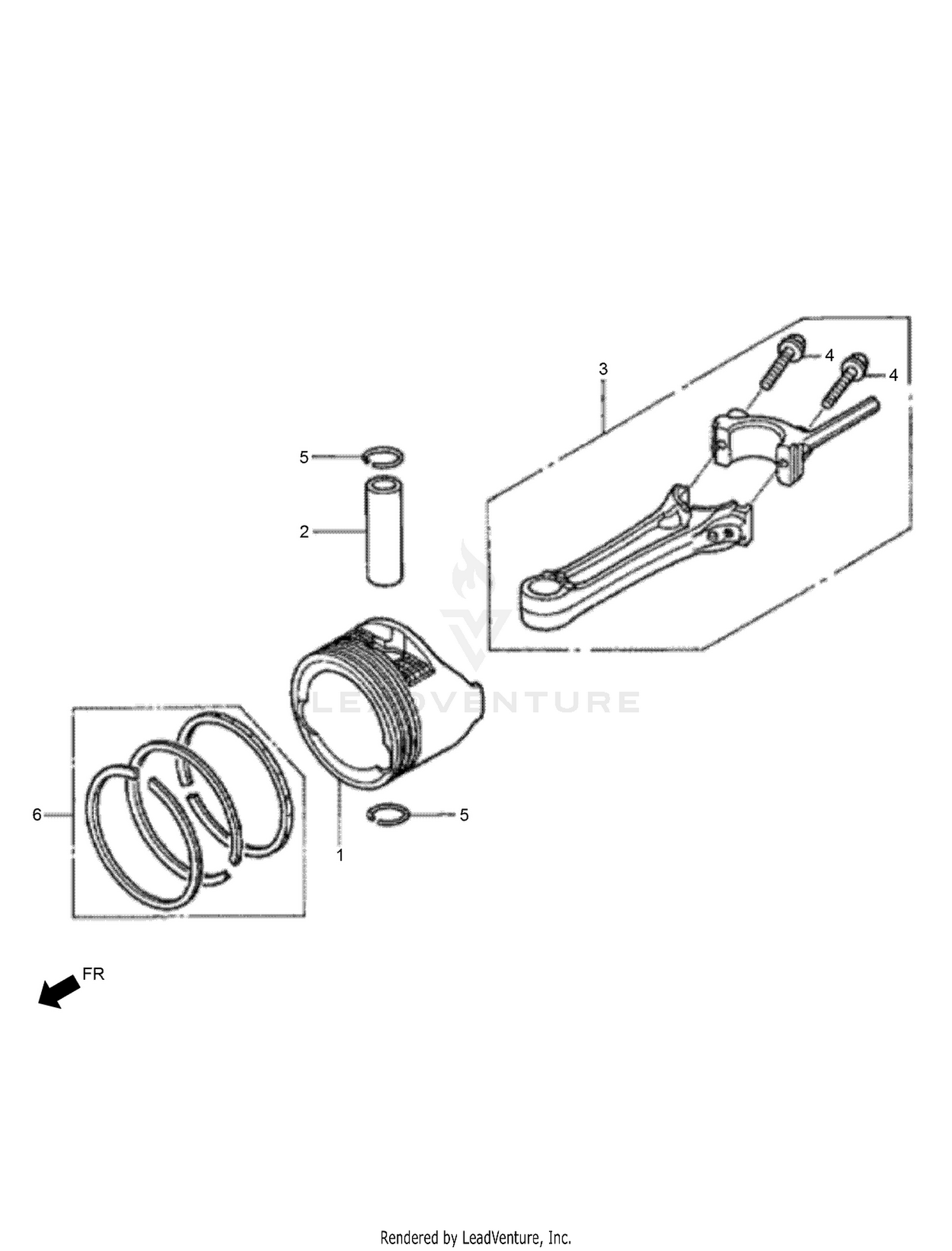 Piston and Connecting Rod Assembly