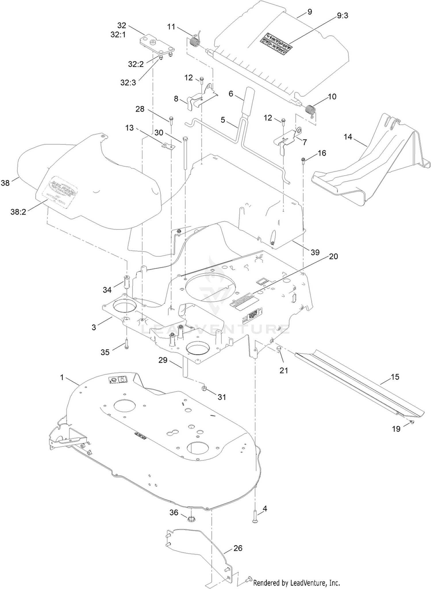 Deck and Bag Assembly