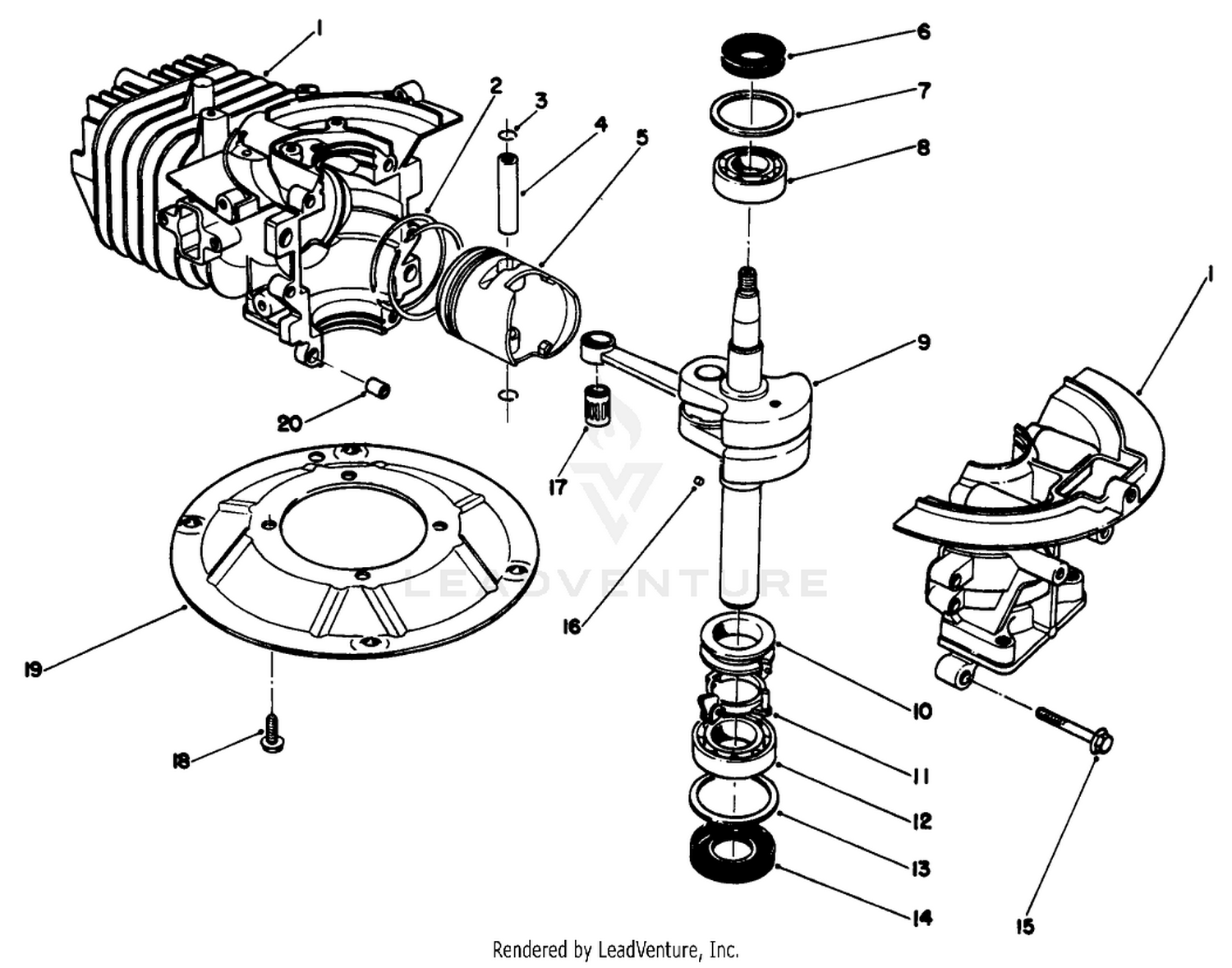 Crankshaft Assembly (model No. 47pl0-3)