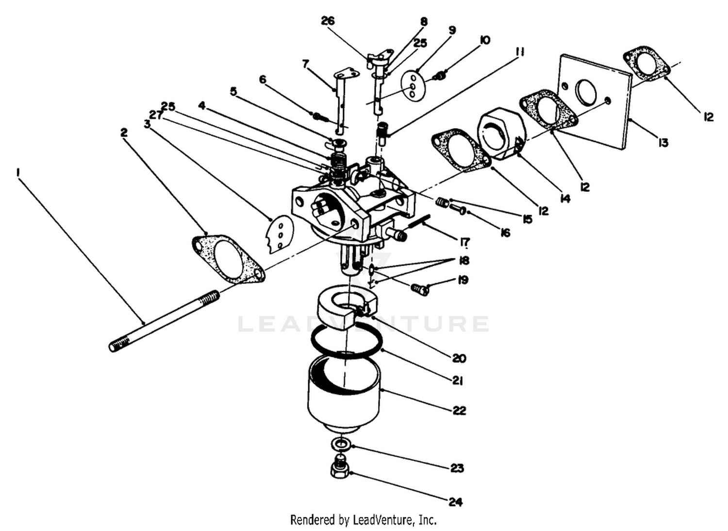 Carburetor Assembly (model No. 47pm1-3)
