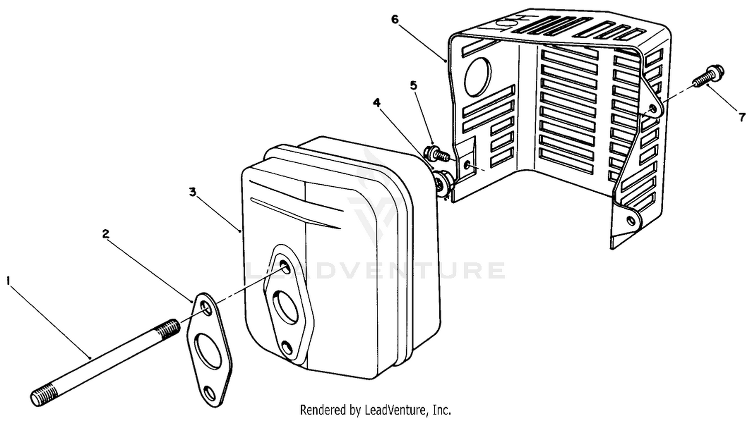 Muffler Assembly (model No. Vml0-2)