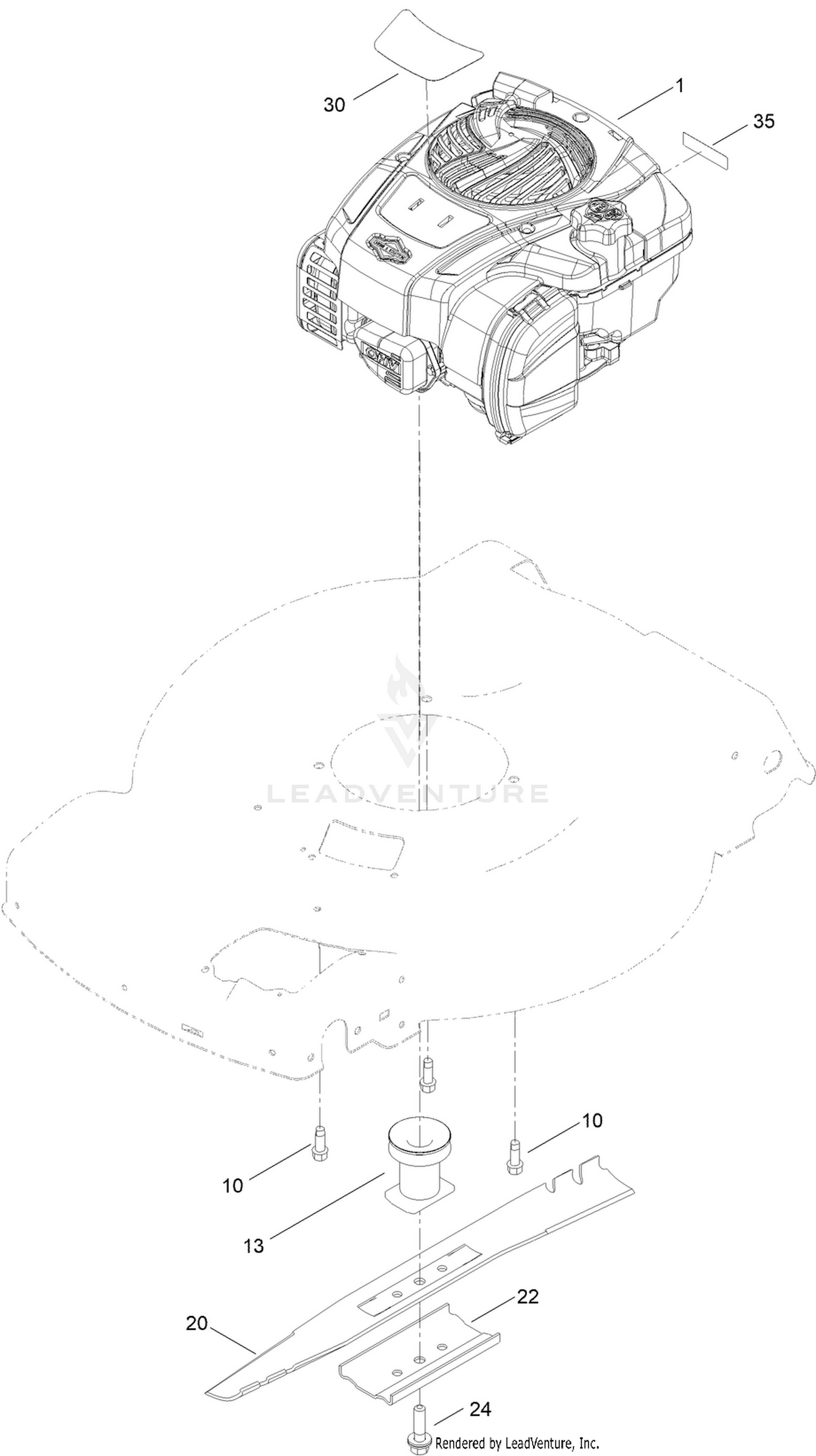 Engine and Blade Assembly