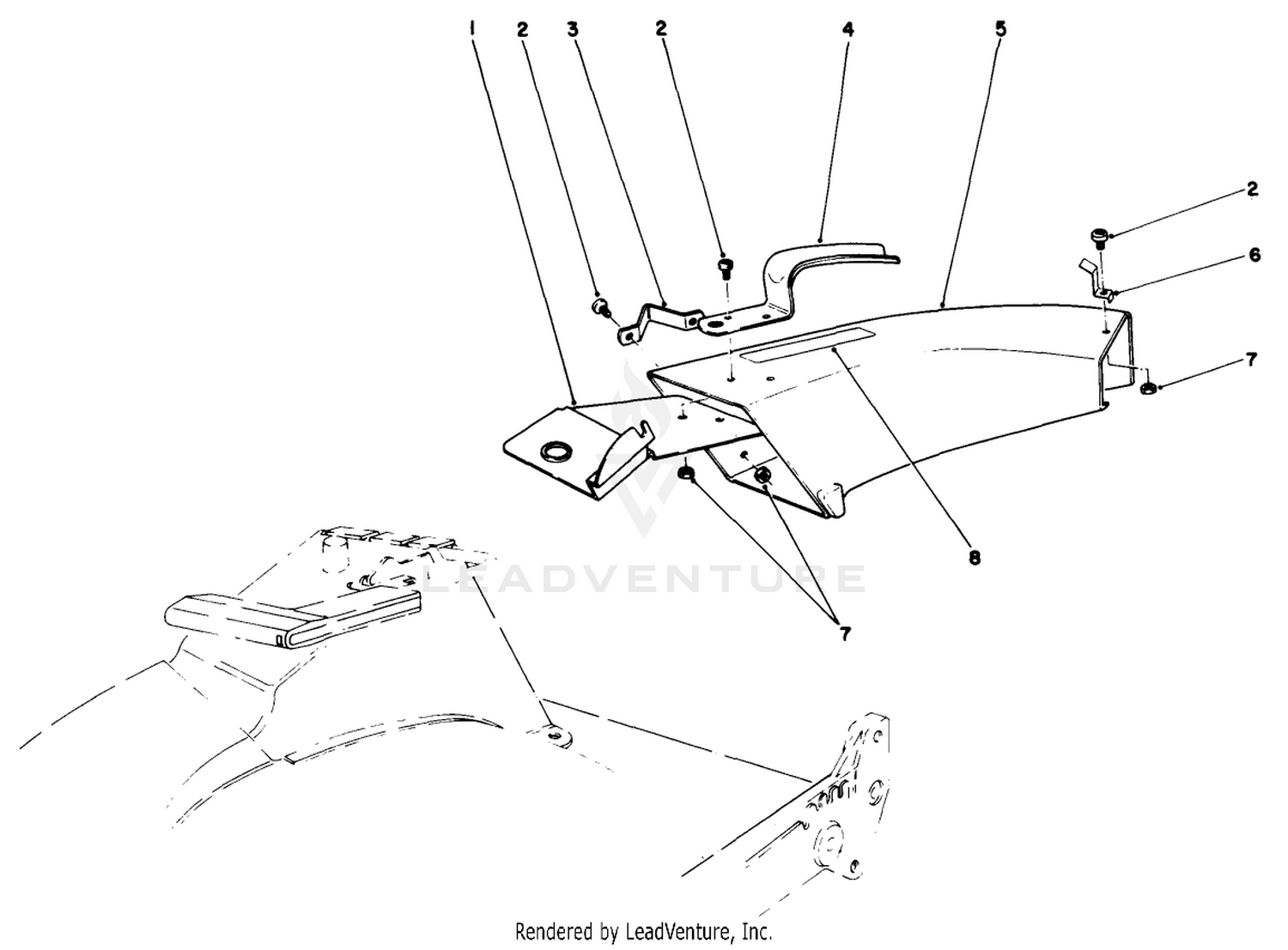 Side Discharge Chute Model No. 59108 (optional)