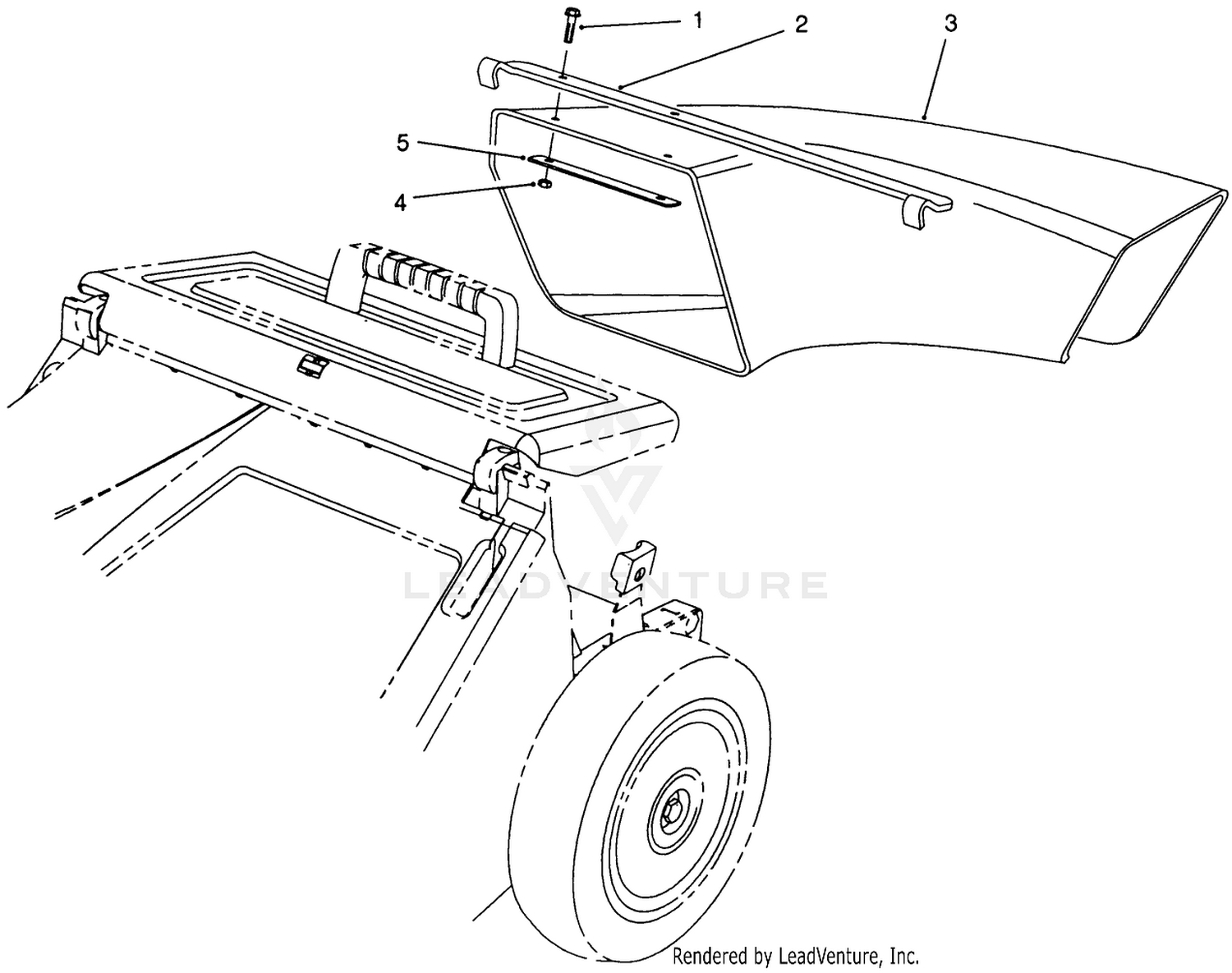 Side Discharge Chute Model No. 59112 (optional)