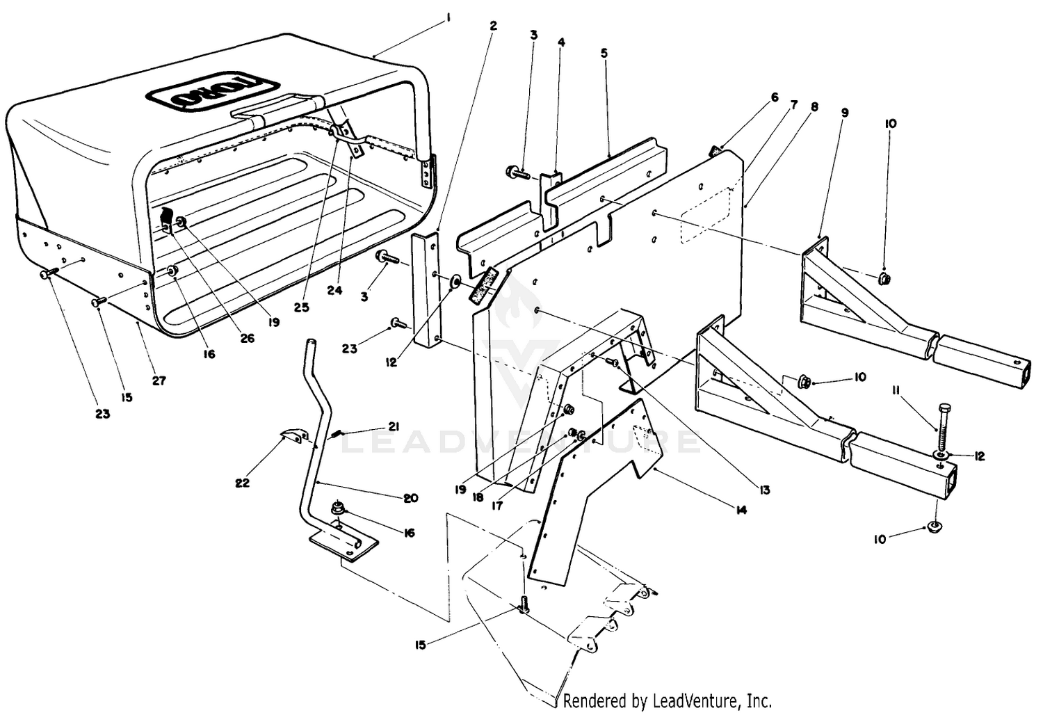 36 Inch Side Discharge Bagging Kit No. 30125 (Optional)