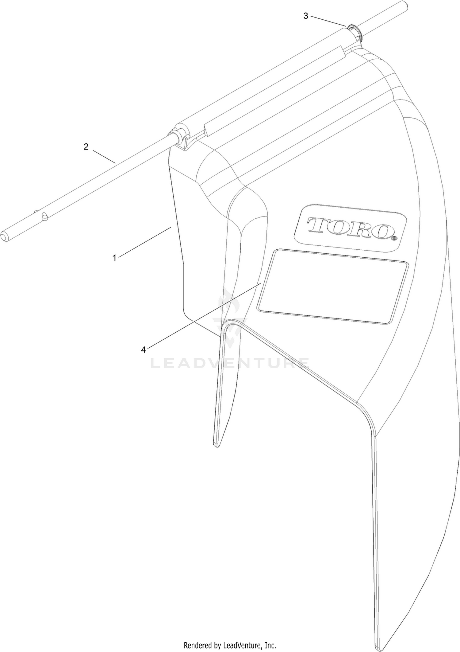 Side-Discharge Deflector Kit No. 144-0242