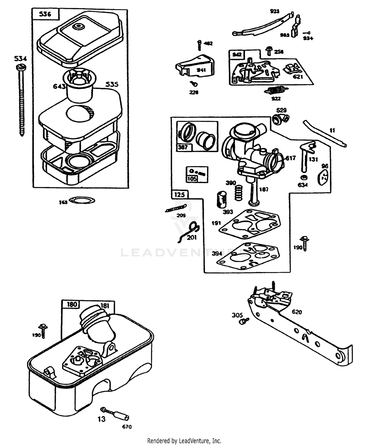 Engine Briggs  Stratton Model 95902-3148-01