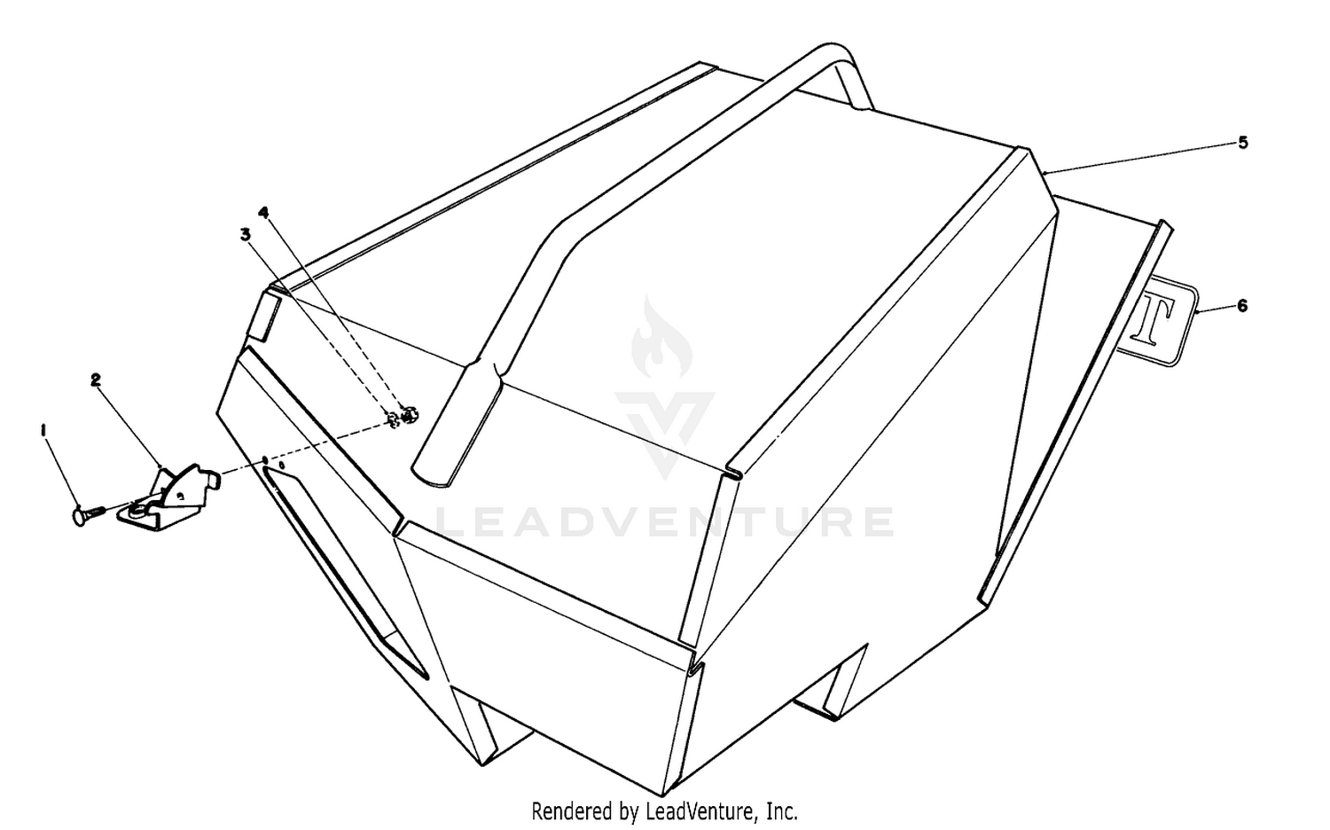 Steel Grass Catcher (model 22099)(optional)