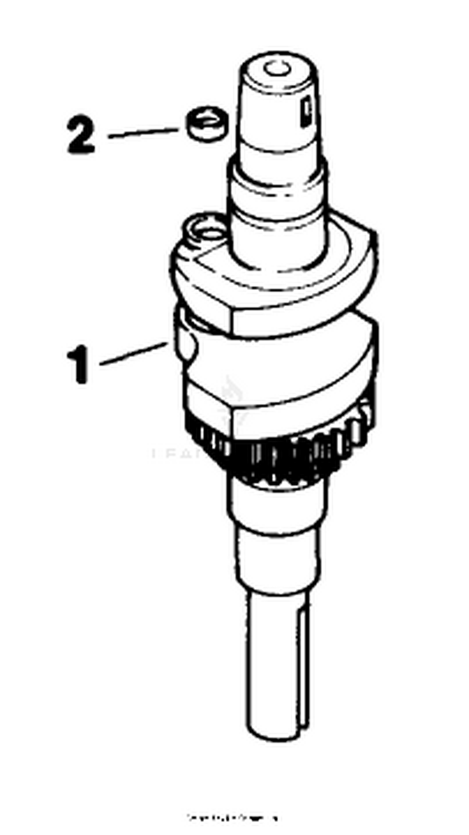 Crankshaft-Engine-Kohler Model Cv12.5t Spec. No. 1254