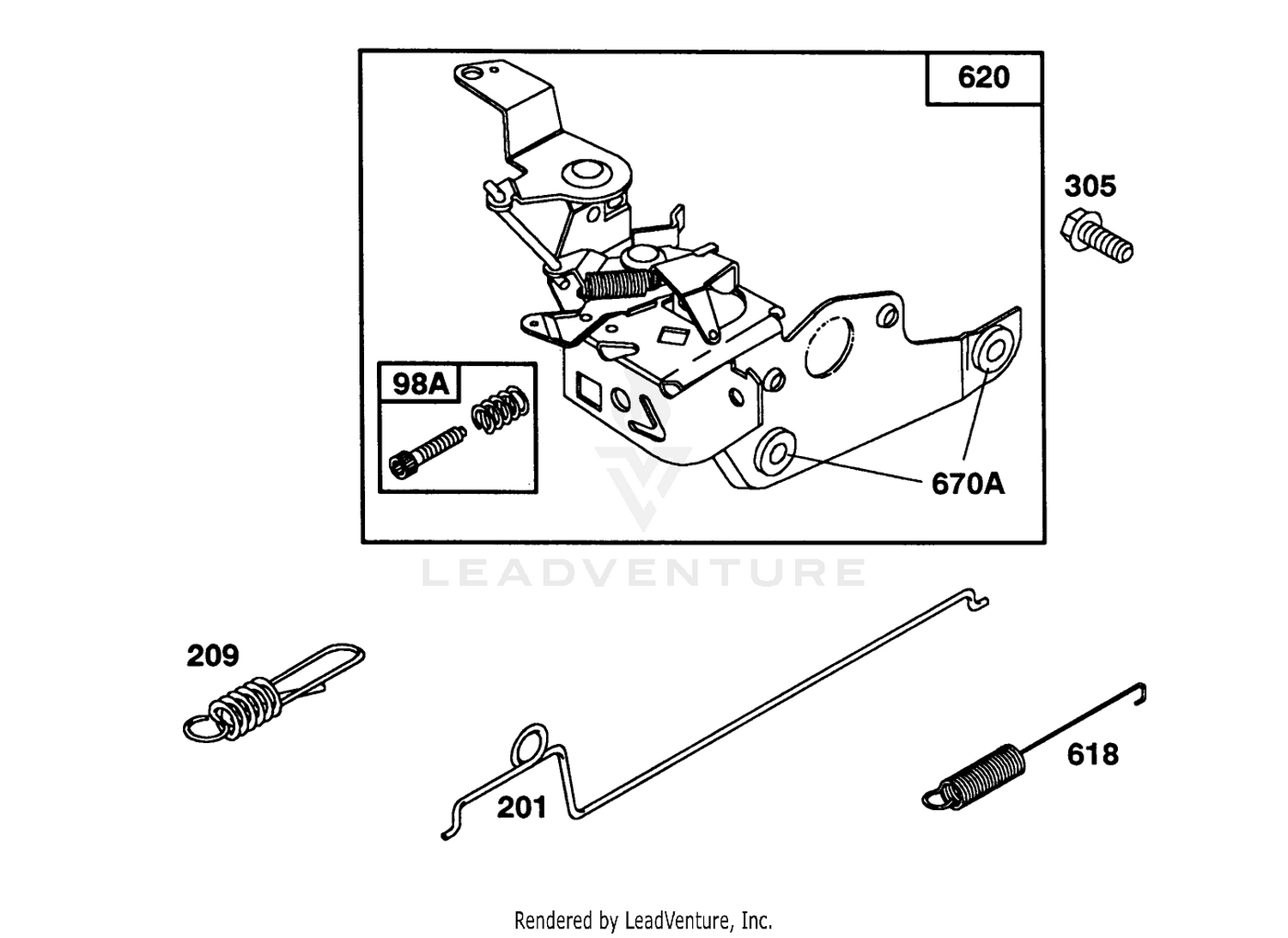 Engine Briggs  Stratton Model 124702-3115-01 4