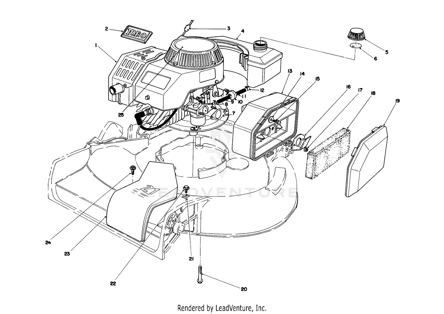 Engine Assembly (used On Units With Serial No. 6004102  Up)