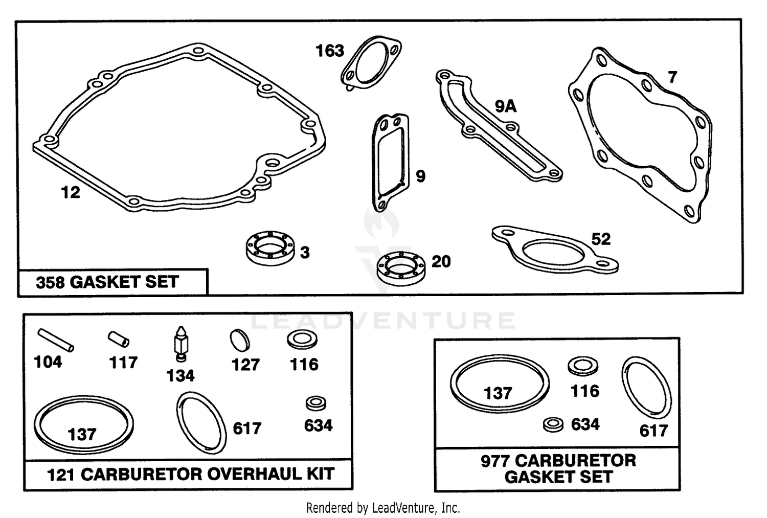 Engine Briggs  Stratton Model 122702-3171-01 8