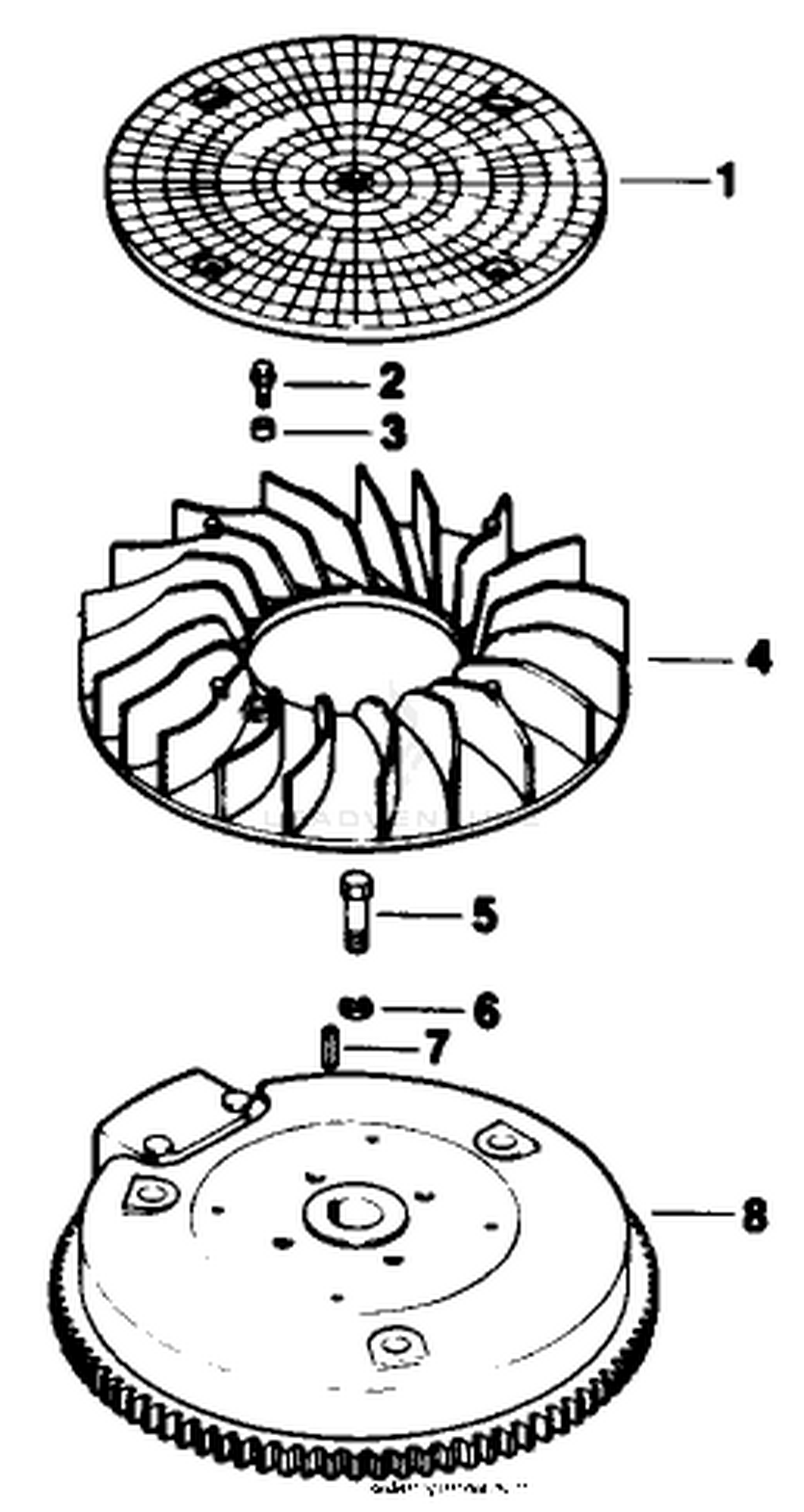 Flywheel-Engine Kohler Model No. Mv16s-Type 56511