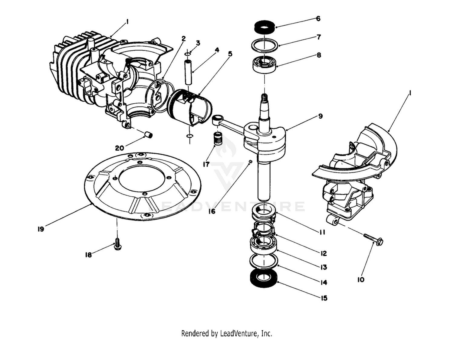 Crankshaft Assembly (model No. 47pj8)