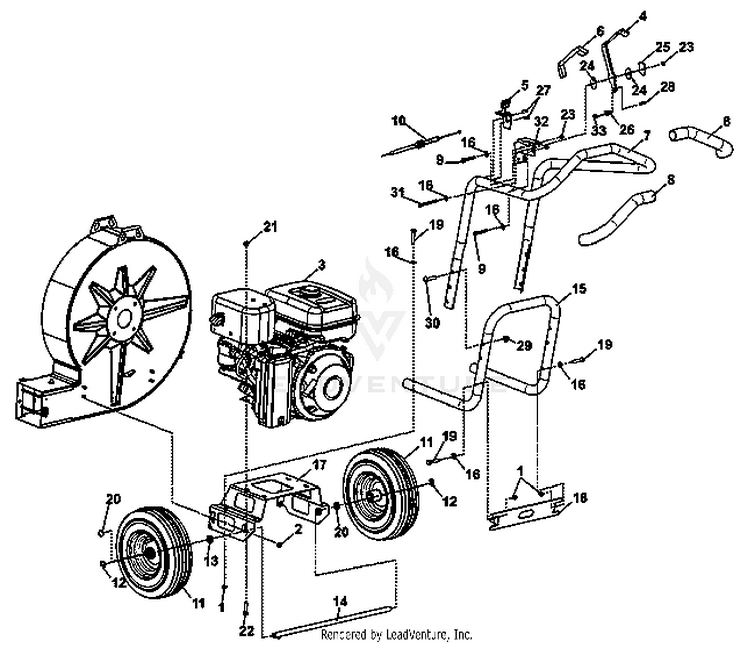 LEAF BLOWER PARTS DIAGRAMS