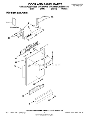 World's System Kitchen 廃盤 KUDE40FXSS3 Interactive Exploded View