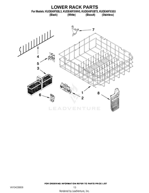 World's System Kitchen 廃盤 KUDE40FXSS3 Interactive Exploded View