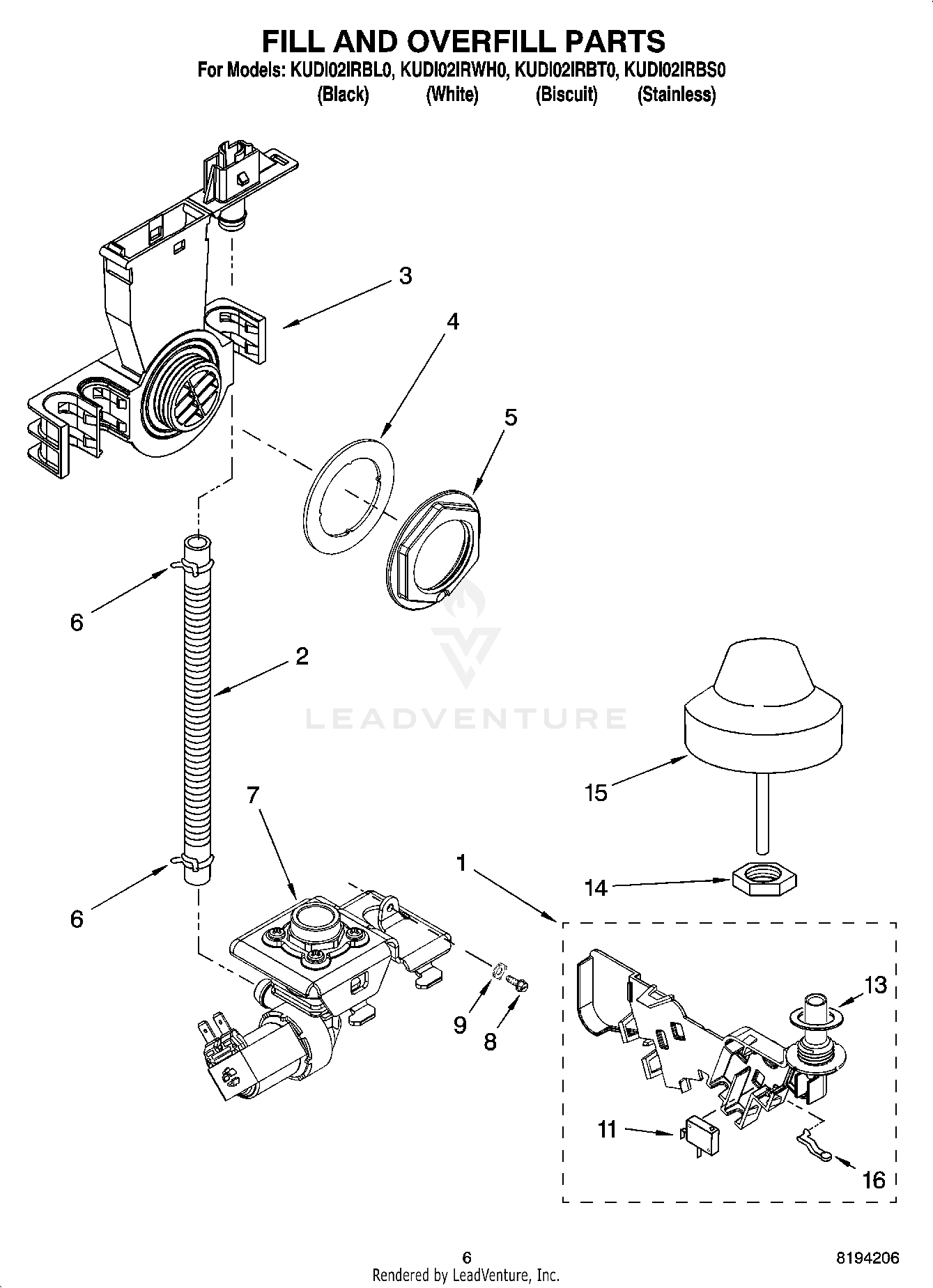 KitchenAid Portable Dishwasher Replacement Parts KD-67 Series Catalog PDF  Download - Lorain Furniture