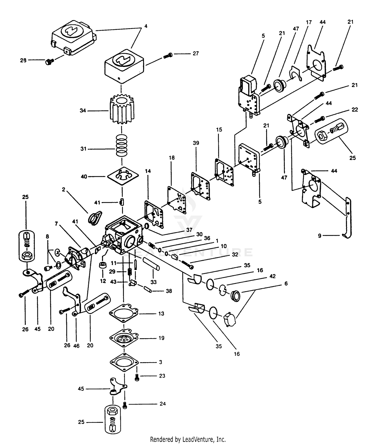 Kit membrane carburatore WALBRO® D10-WZ